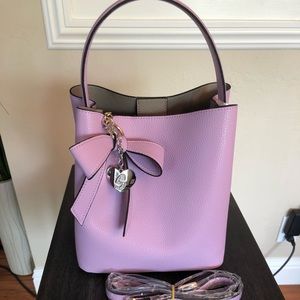 Lavender Suppli mohh bucket bag